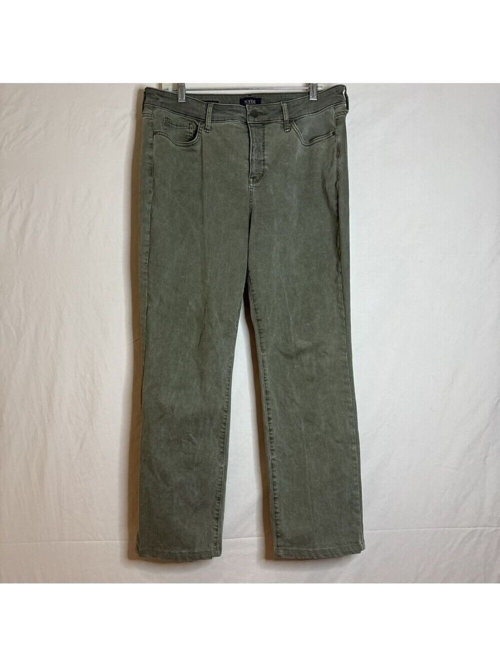 #0082 - NYDJ Women's Straight Leg Pants in Olive Green